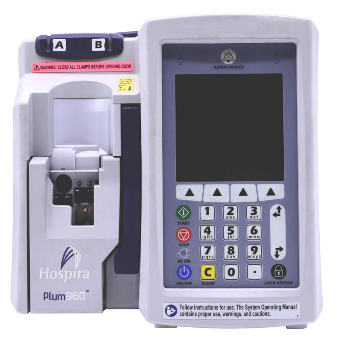 New Hospira Plum 360 front panel